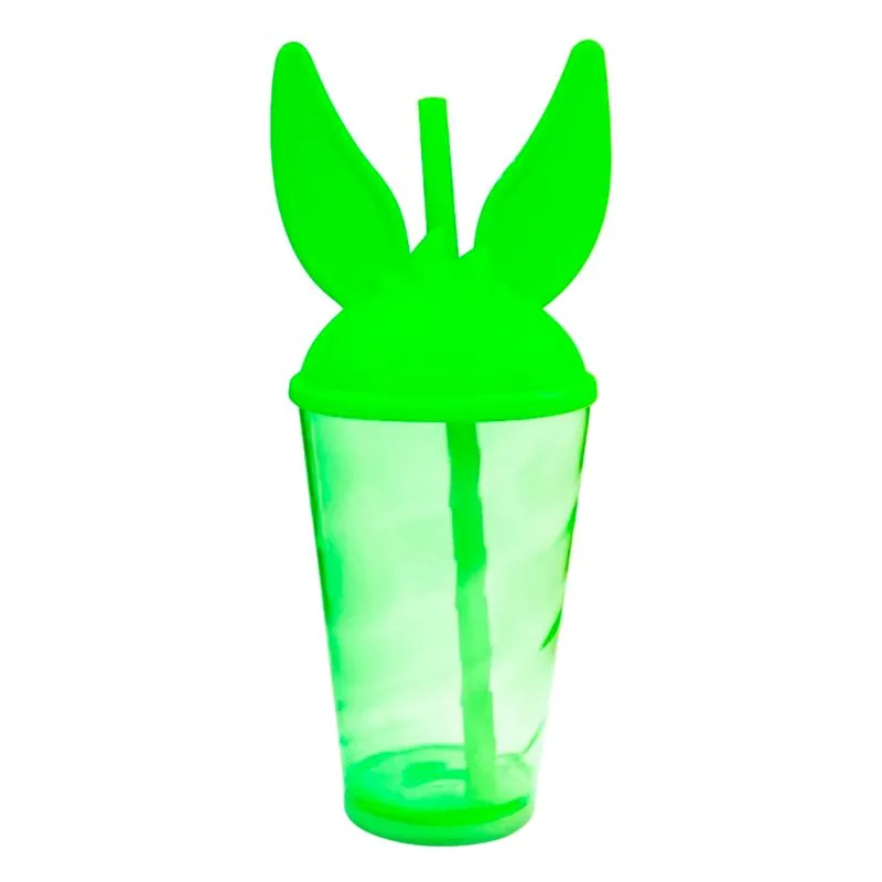 Copo Tampa Coelho Verde 500ml CTC017 TASIL