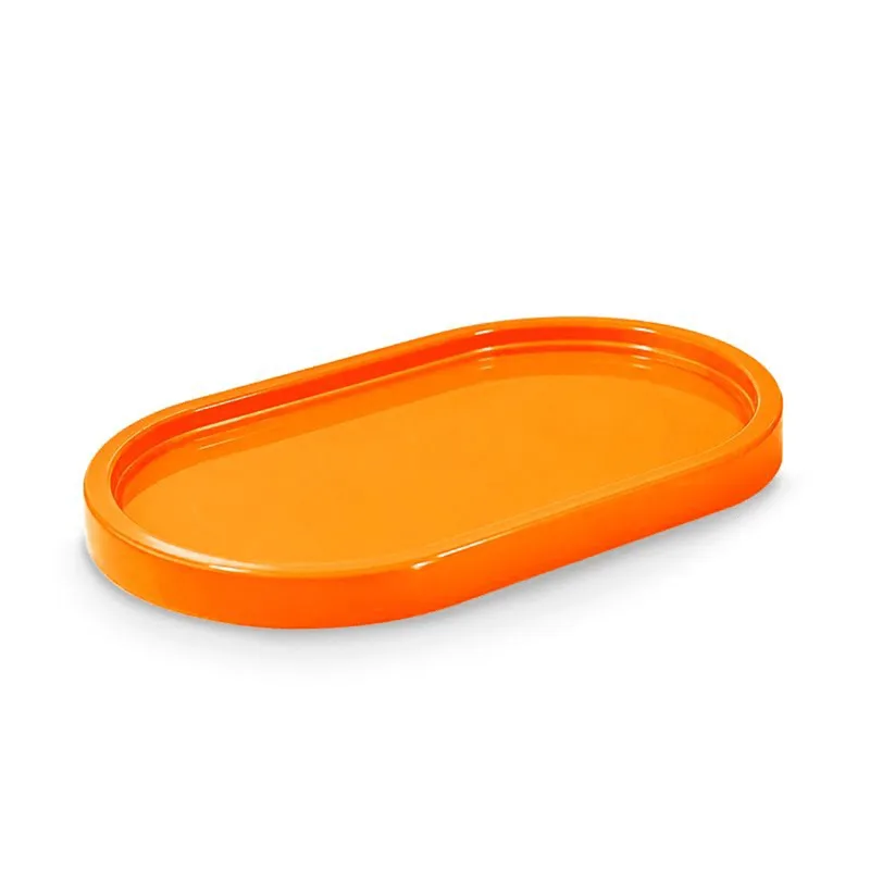 Bandeja Decorada Oval Laranja 22X13CM TASIL BANDEJA DEC LARANJA OVAL 22X13 BDO034 TASIL