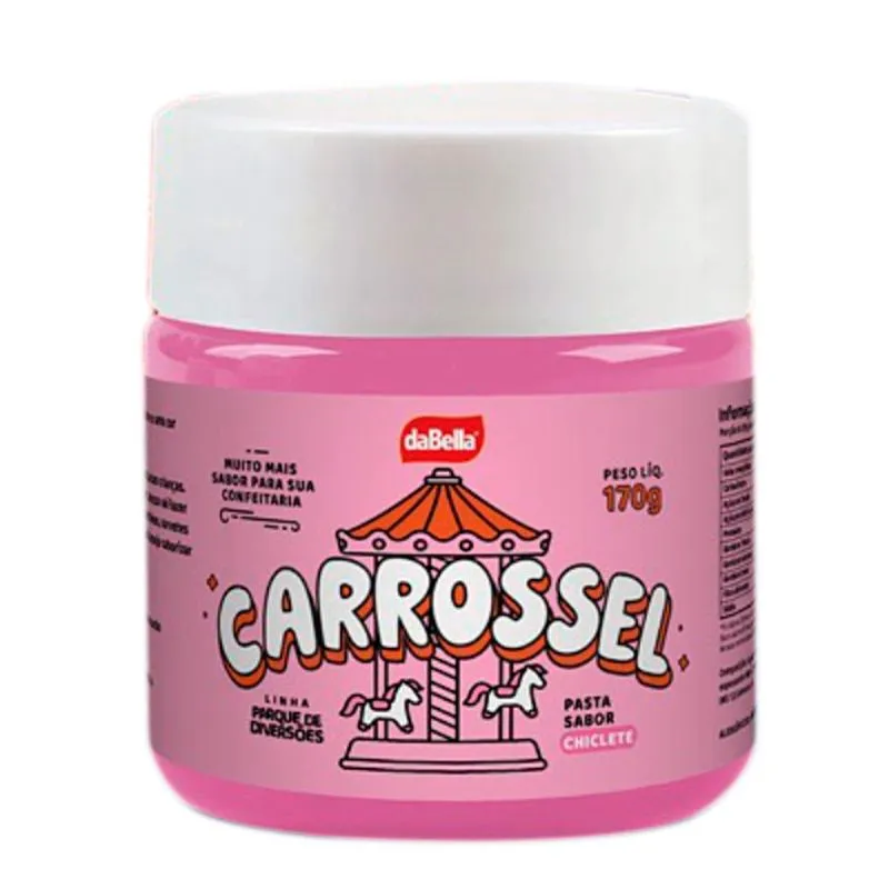 Pasta Saborizante Parque de Diversões Carrossel Chiclete 170G DABELLA