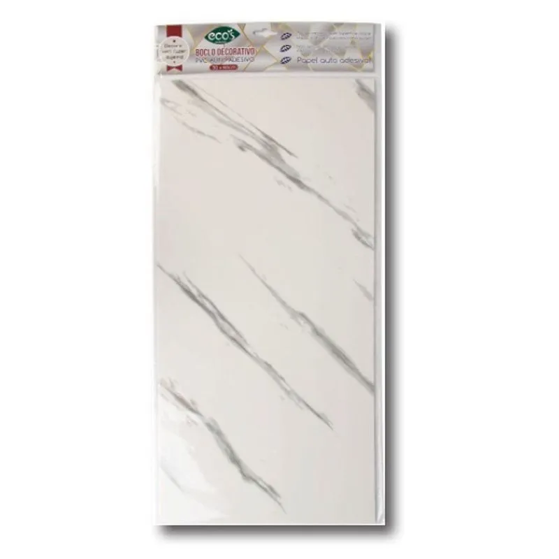Placa Decorativa 30x60 Marmo Branco Cinza 01 - Ecos
