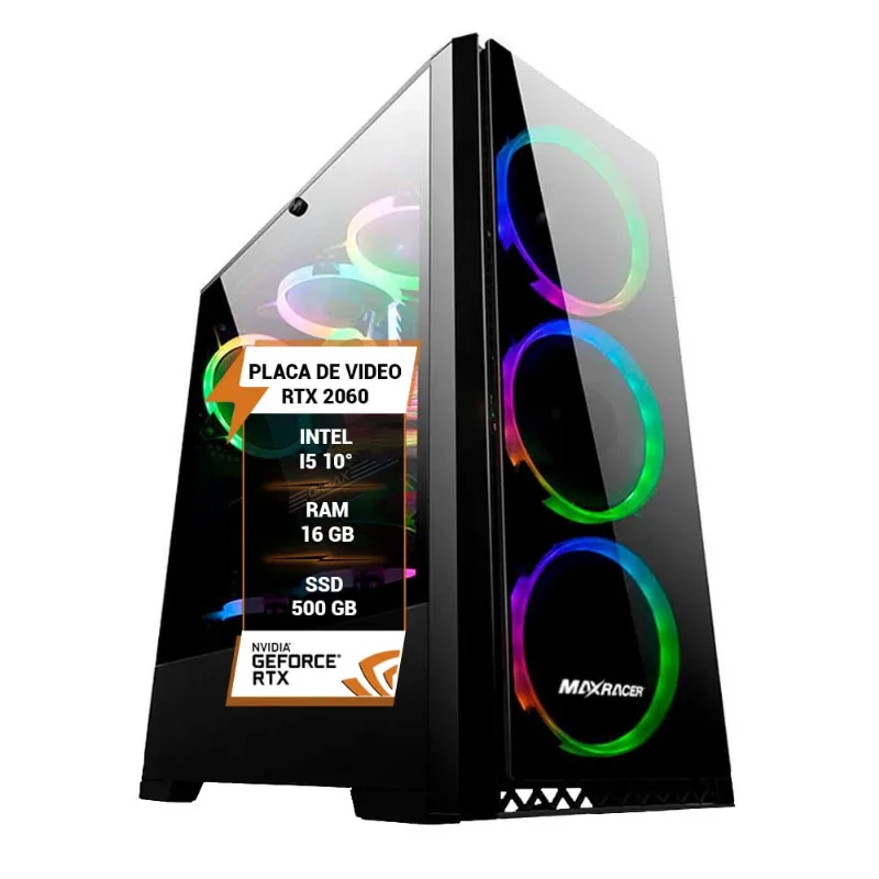Pc Gamer Intel Core i5 10° rtx 2060 16GB ram ssd 500GB