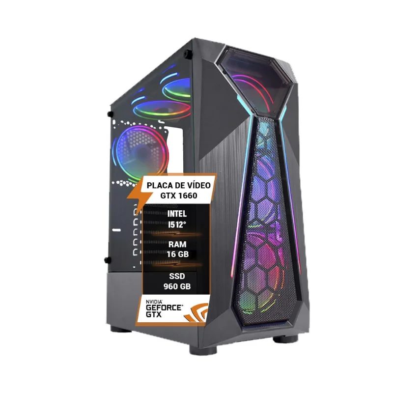 Pc gamer I5 12º 16GB ssd 960 gtx 1660