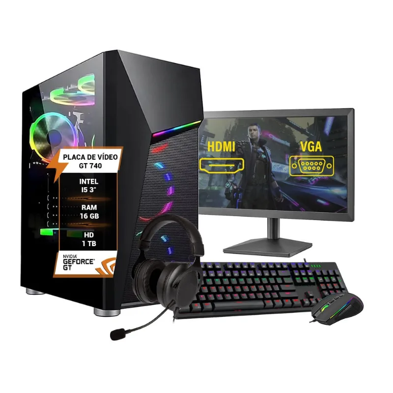 Pc Gamer Chrono Completo I5 3° Memória 16Gb Hd 1Tb Gt740 4Gb