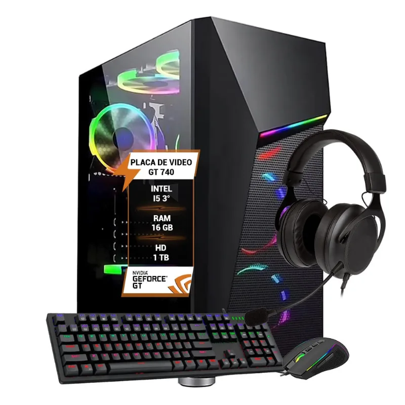 Pc Gamer Chrono I5 3470 Memória 16Gb Hd1Tb Gt740