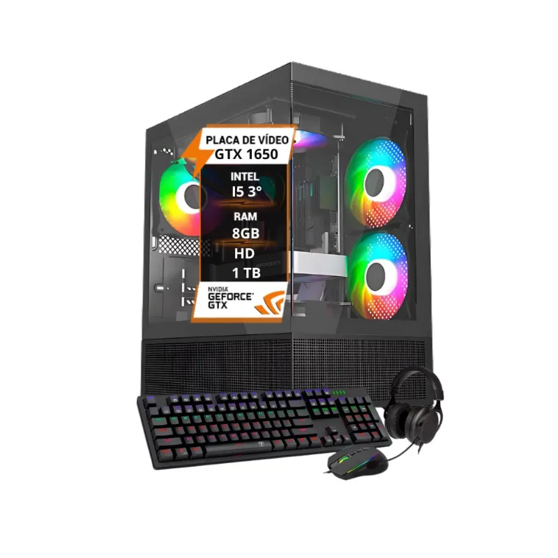 Pc Gamer Maximus I5 gtx 1650 Mem. 8Gb Hd 1Tb ssd 120gb