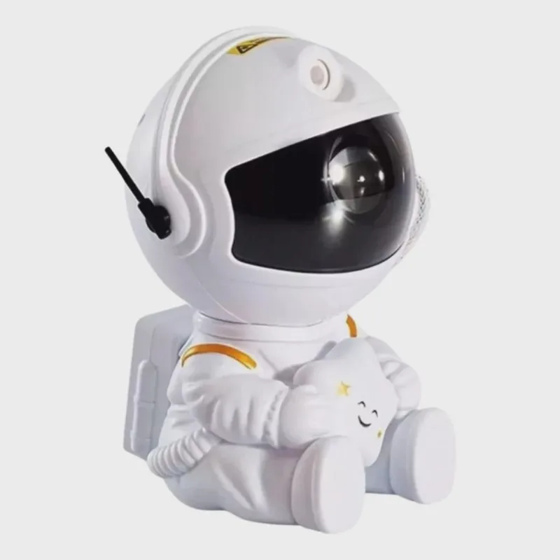 Projetor led mini luminaria astronauta luz noturna estrela lua ceu galaxia decoração para quarto fofo