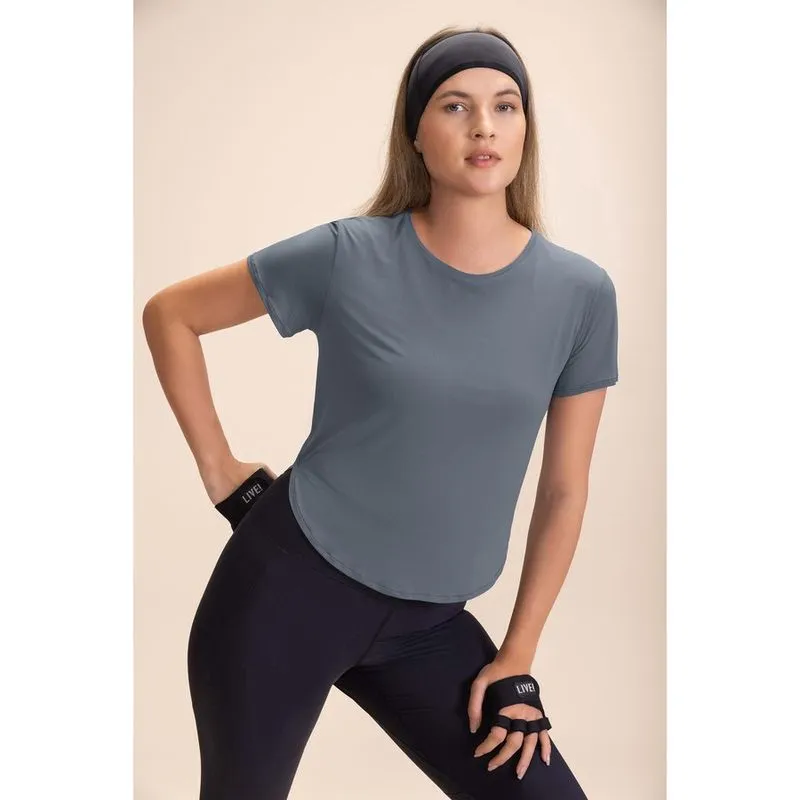 Camiseta Live Comfort Beath Feminino Blue Stone