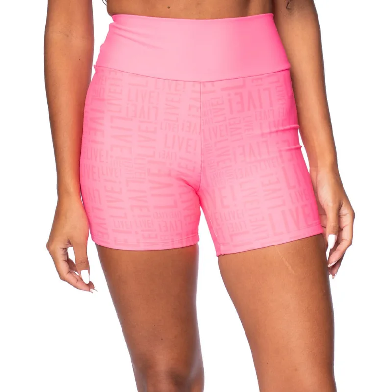 Short Feminino Live Fit Sense Pro Rosa Lucky - M - LIve!