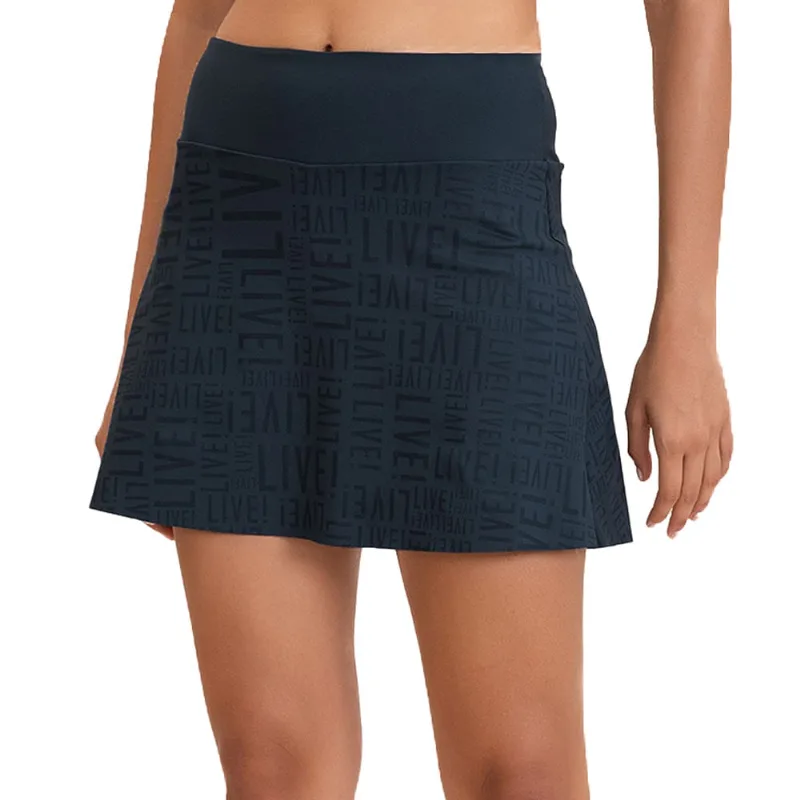Short Saia Feminino Live Sense Pro Drop Marinho - P - LIve!