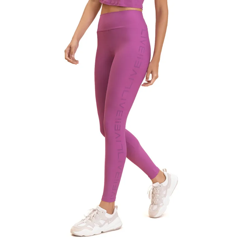 Legging Feminina Live Fusô Icon Neo Glaze Roxo - G - LIve!