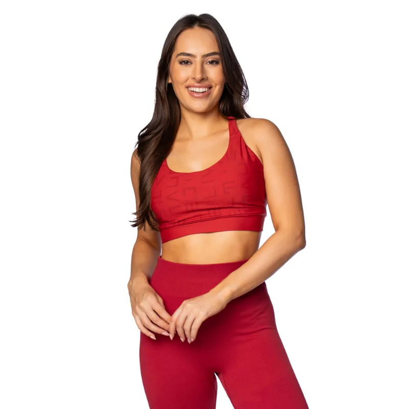 Top Feminino Live Icon Hydefit Adaptiv Heat Vermelho - M - LIve!