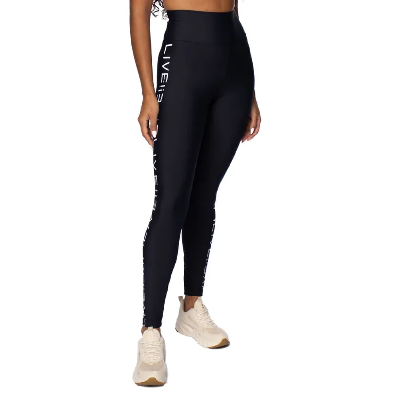 Legging Feminina Live Fuso Icon Neo Reflex Black Merged Preto - M