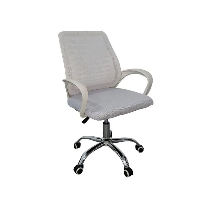 Cadeira De Escritório Esteirinha Mesh Ergonômica Giratória Branco