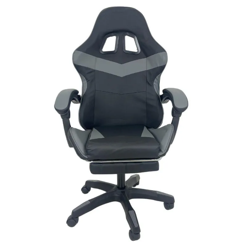Cadeira Gamer Stillus Ergonômica Com Apoio Para Os Pés Cinza