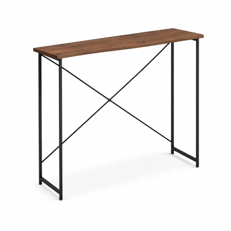 Mesa Dora Escrivaninha Preto/Imbuia Compacta 76x45cm