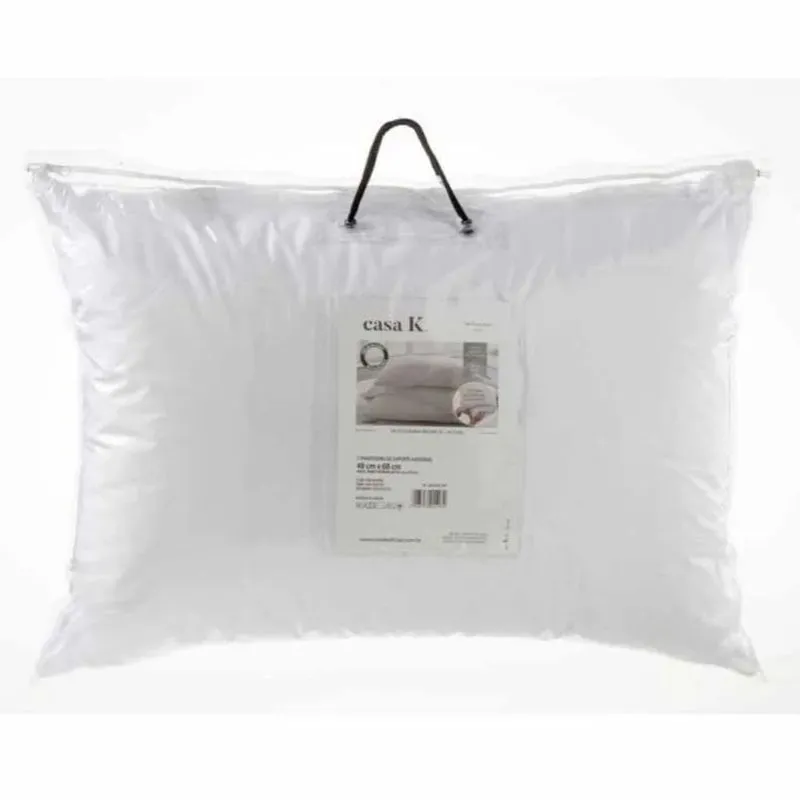Travesseiro Alture 48x68cm com Enchimento 100% Poliéster Sortido - Kacyumara BRANCO