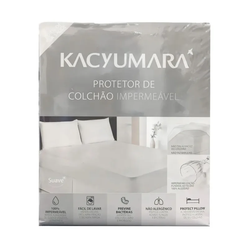 PROTETOR DE COLCHÃO IMPERMEÁVEL - CASAL - KACYUMARA