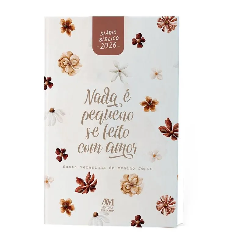 Agenda Diário Bíblico 2026 Capa Dura Santa Teresinha
