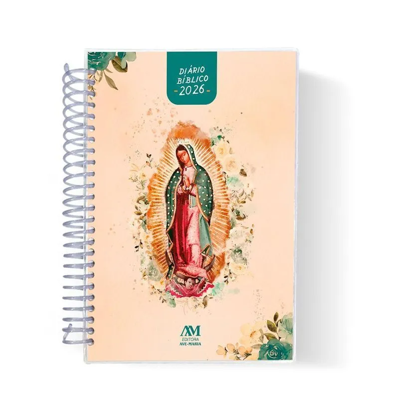 Agenda Diário Bíblico 2026 Espiral Nossa Senhora Guadalupe
