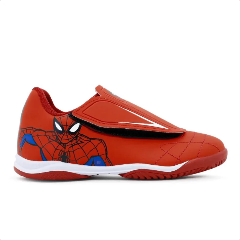 Chuteira Futsal Dray Marvel Original Sem Cadarço Infantil 21 / Vermelho / Branco
