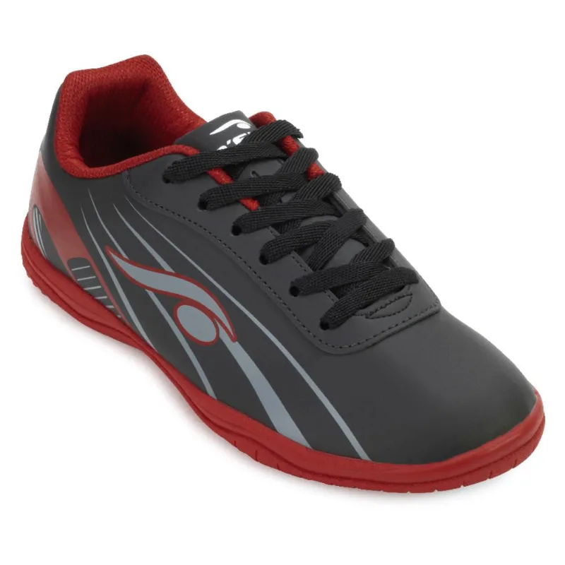 Chuteira Futsal D´Six DX24-6201 37 / Preto/Vermelho