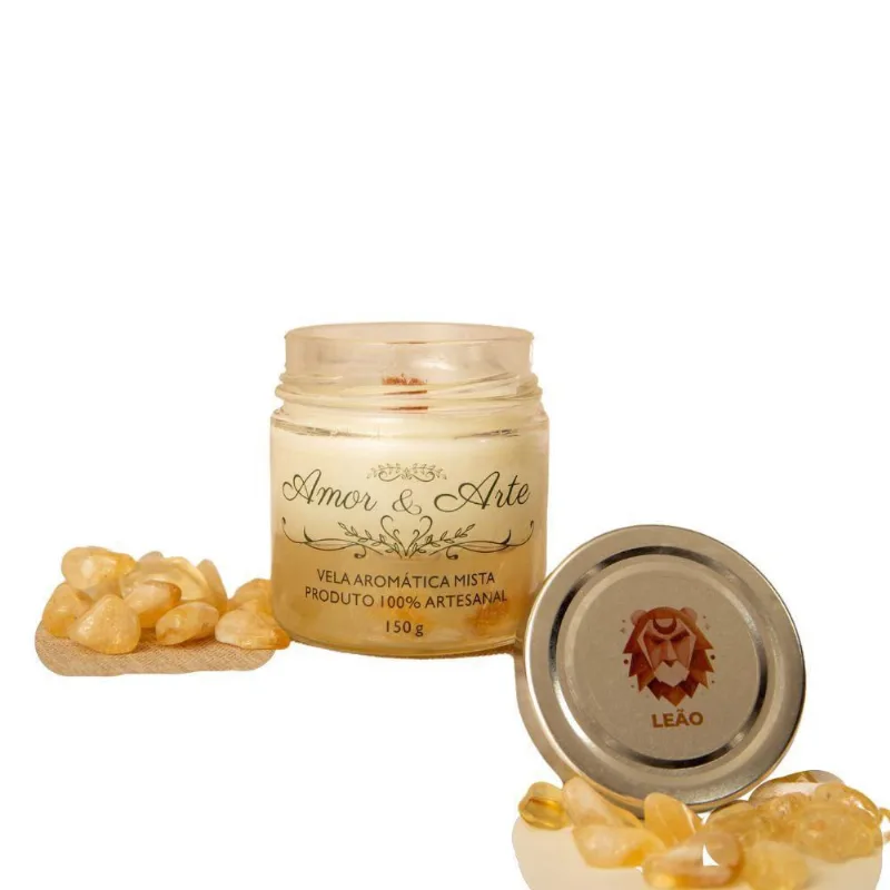 Vela Aromática Artesanal Premium Linha Zodíaco 150G