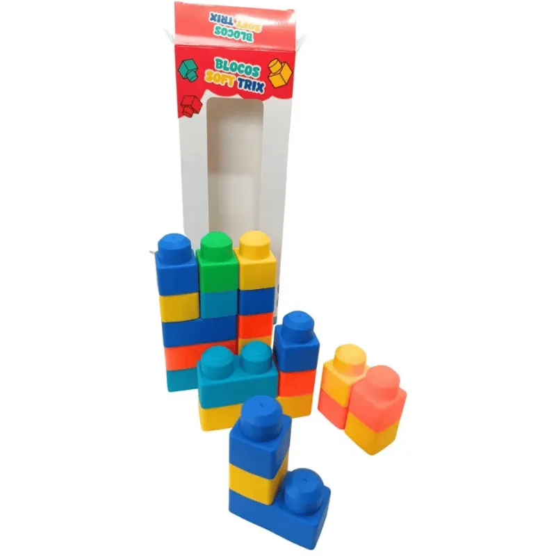 Blocos Soft Trix com 29 peças - Matrix Brinquedos UNICA