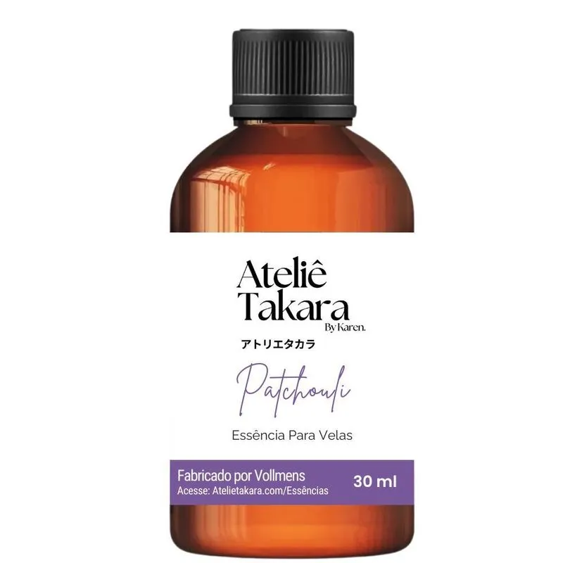 Essência Concentrada Lipossolúvel Vollmens Patchouli 30ml