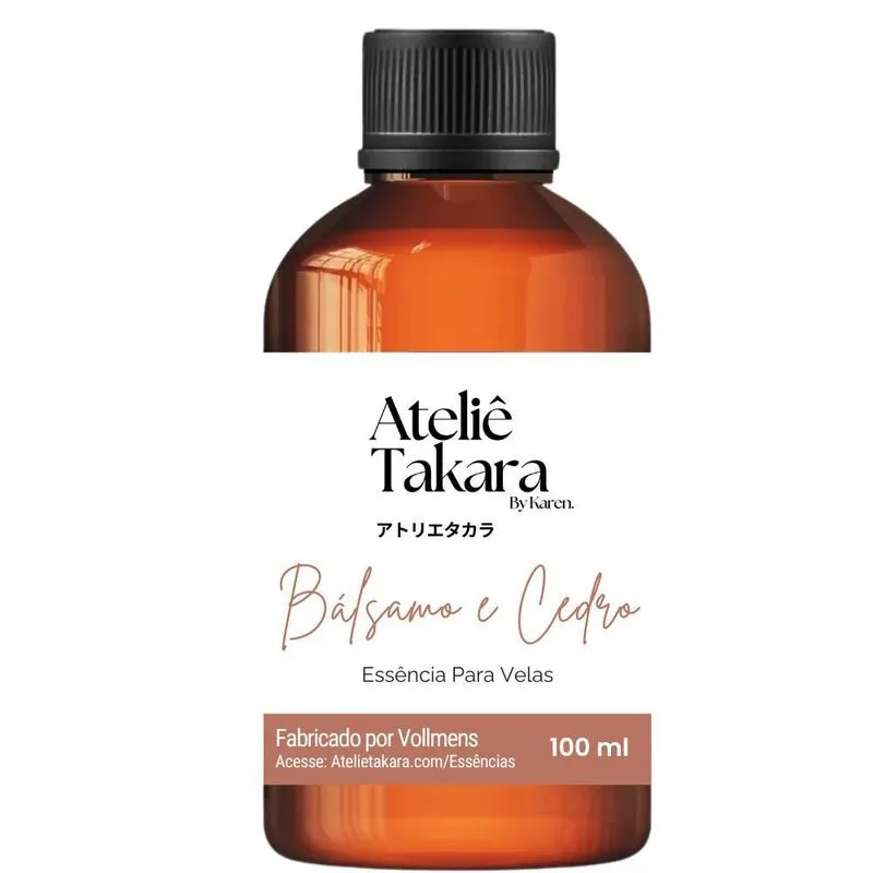 Essência Lipossolúvel Vollmens Bálsamo E Cedro 100ml
