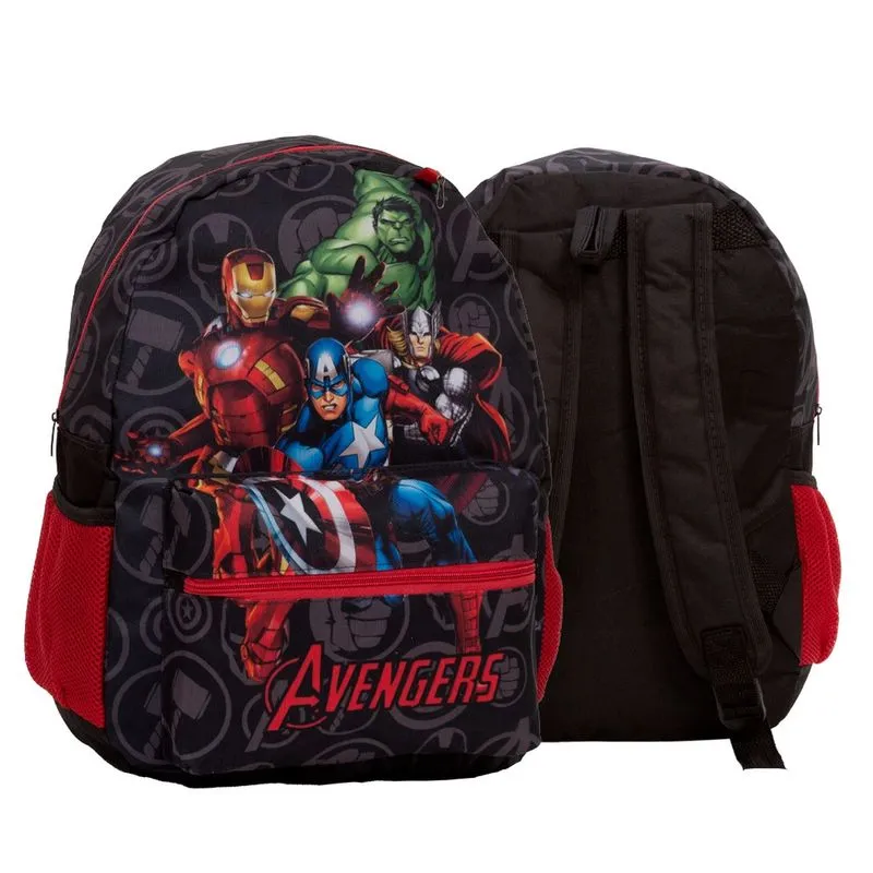 Bolsa Mochila Escolar Masculina Juvenil Avengers Passeio