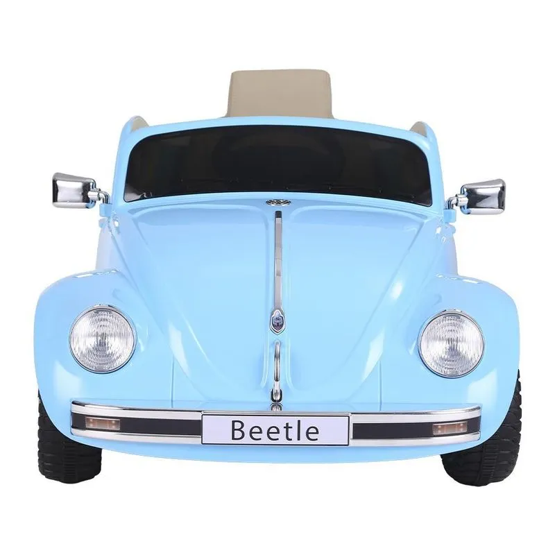 Carrinho Elétrico Infantil Bateria 12v Com Luz Beetle Azul