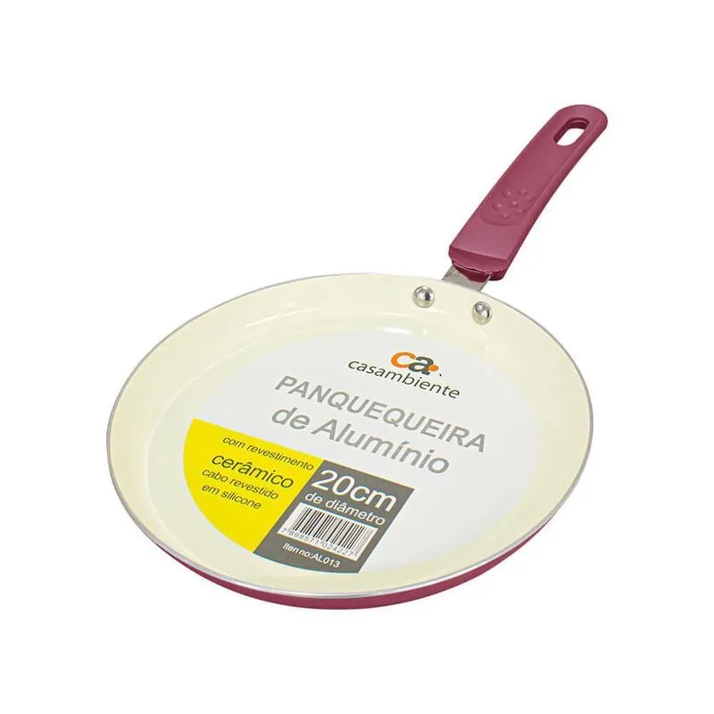 Frigideira Panquequeira Antiaderente Cerâmica 20cm - Casambiente AL013