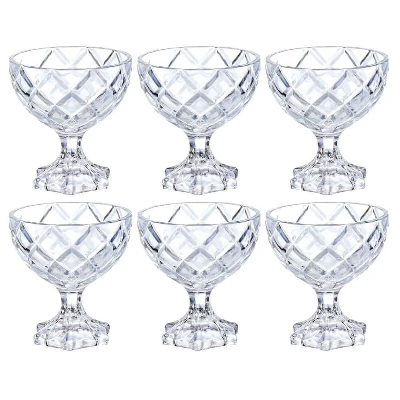 Taças Sobremesa Em Vidro Pineapple 170Ml 6 Peças Hauskraft