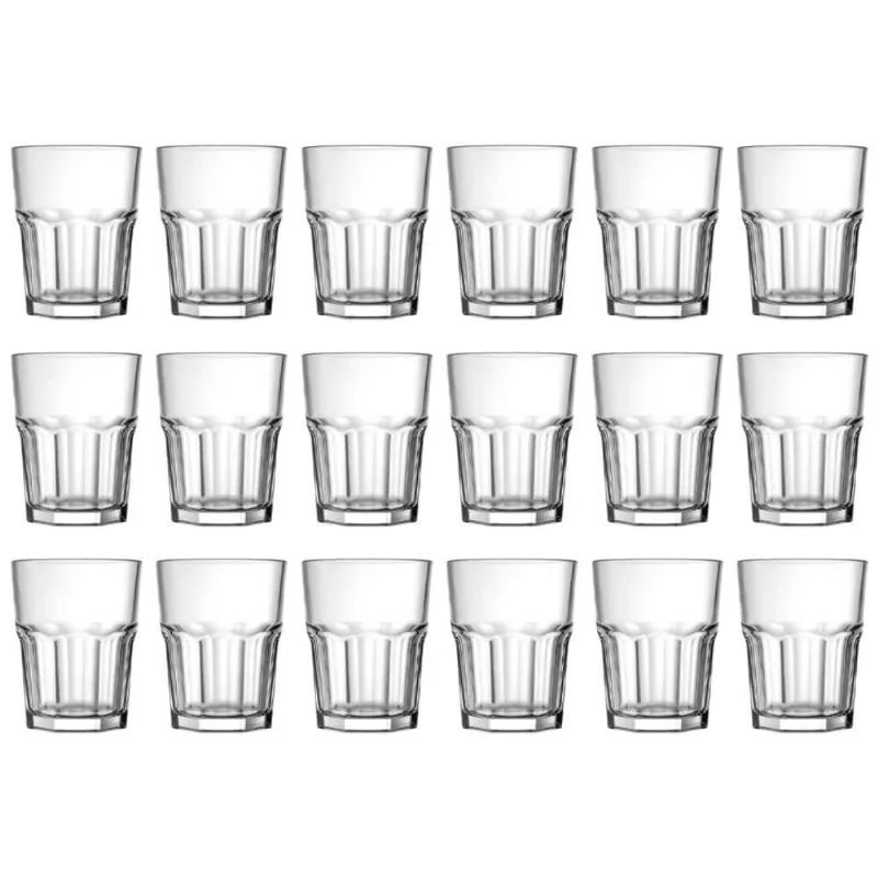 Jogo Copos Vidro Shot Dose Cachaça Chicago 24 Peças Lehaví