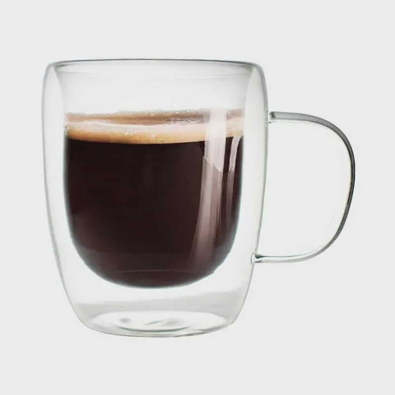Caneca de Vidro Parede Dupla para Café e Chá 310ml 1 peça - Casambiente