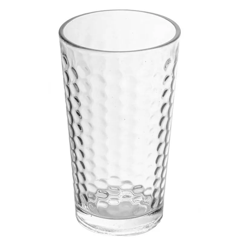 Copo de Vidro Colmeia Transparente 230ml 1 peça - Casambiente