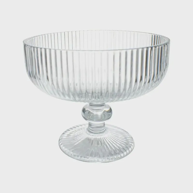 Taça de Vidro de Sobremesa Graffiato Transparente 310ml 1 peça - Hauskraft