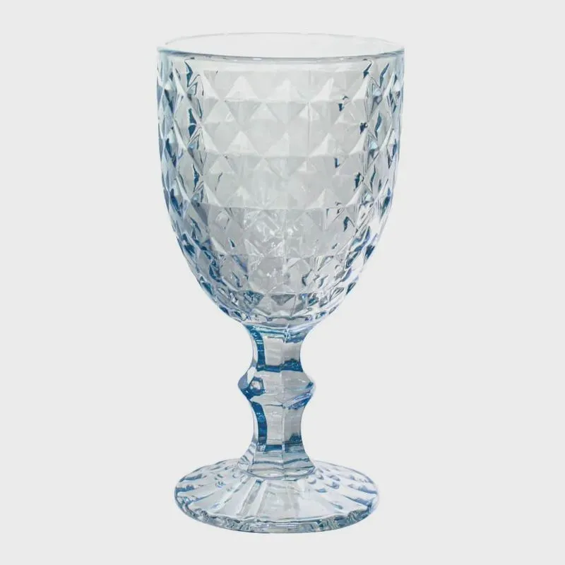 Taça de Vidro Galaxy Azul Espelhado 360ml 1 peça - Casambiente