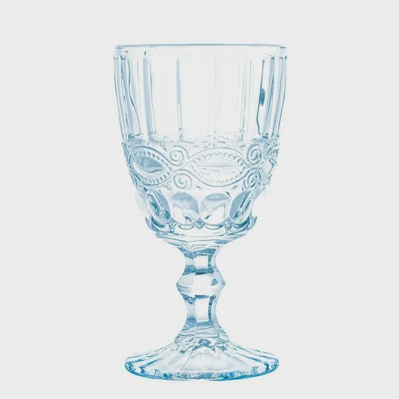 Taça de Vidro Madrid Azul Claro 360ml 1 peça - Casambiente