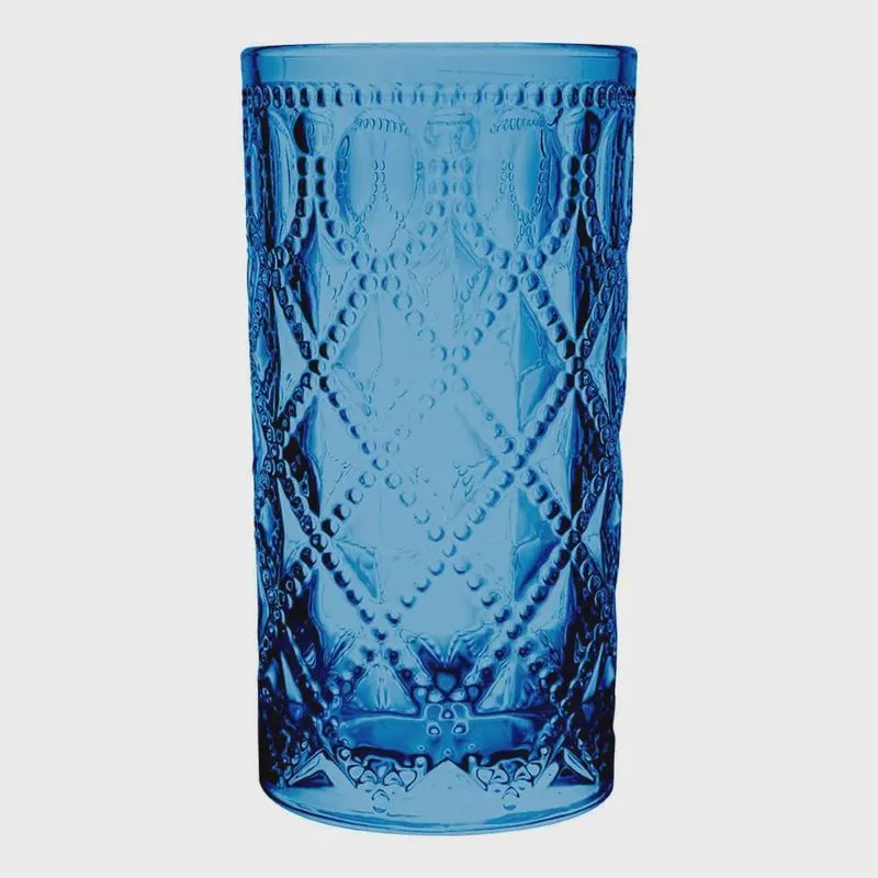 Copo de Vidro Royal Azul 380ml 1 peça - Casambiente