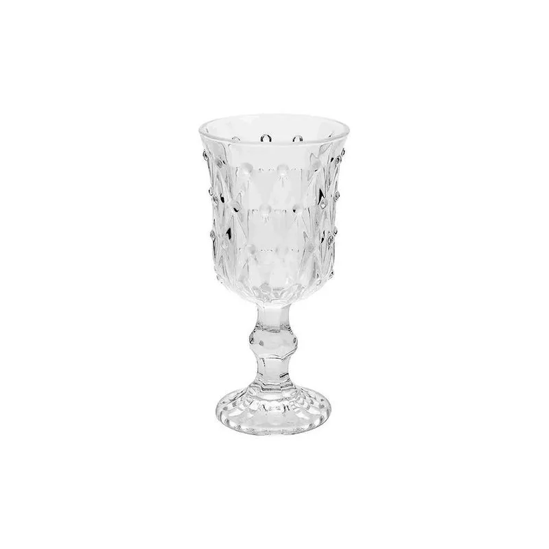 Taça Vidro Gotas Transparente 210 Ml 1 Peça Casambiente