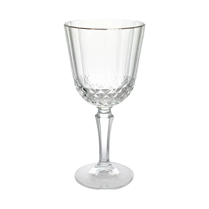 Taça de Vidro 300ml Casambiente Classic Fio de Prata