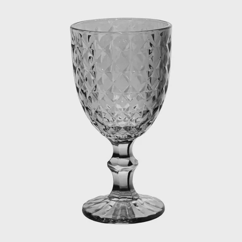 Taça de Vidro Galaxy Fumê Espelhada 360ml 1 peça - Casambiente