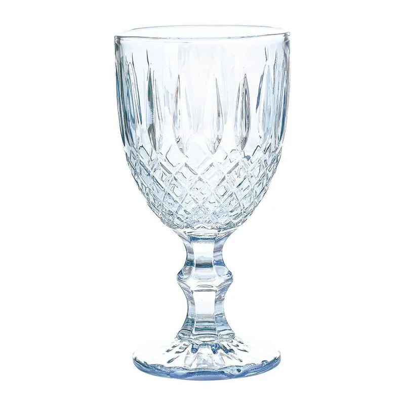 Taça de Vidro Lumini Transparente Espelhada 360ml 1 peça - Casambiente