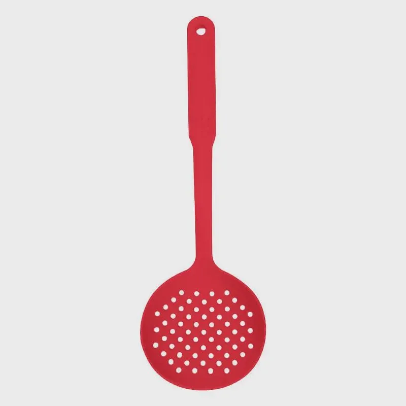 Escumadeira de Nylon Vermelho 33cm - Casambiente