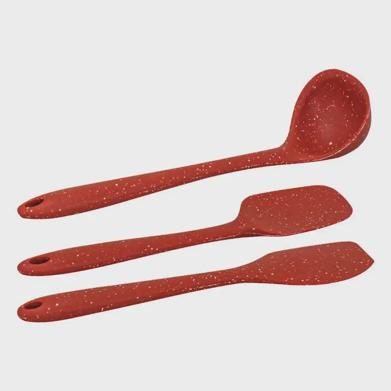 Jogo de Utensílios de Silicone Vermelho Select Premium 3 peças - Brinox