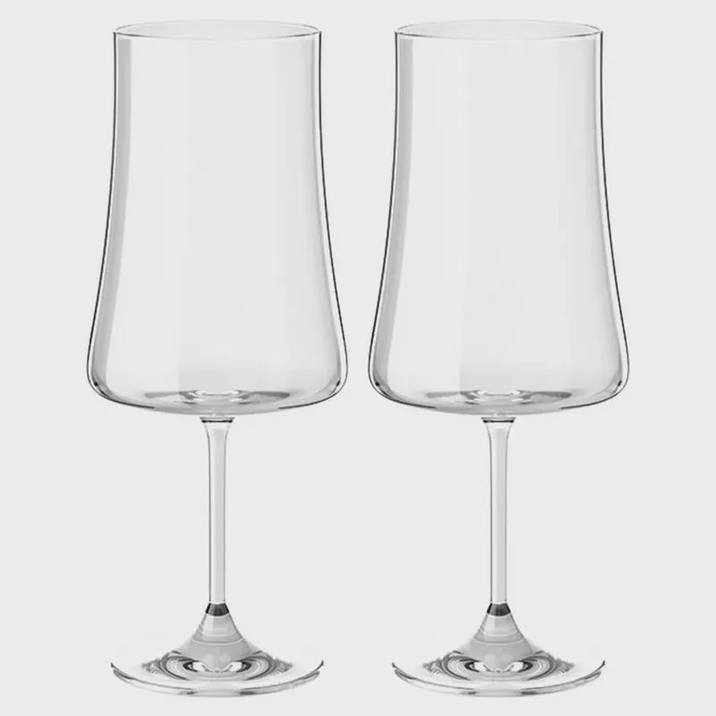 Taças de Vinho e Água Cristal 560ml Com Titânio Pleasure 2 peças - Haus Concept 56413/102-2