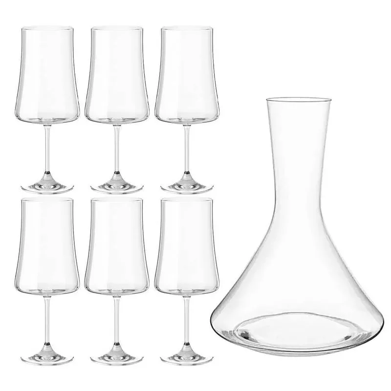 Taças Vinho E Decanter Em Cristal Titânio Pleasure 560ml 7