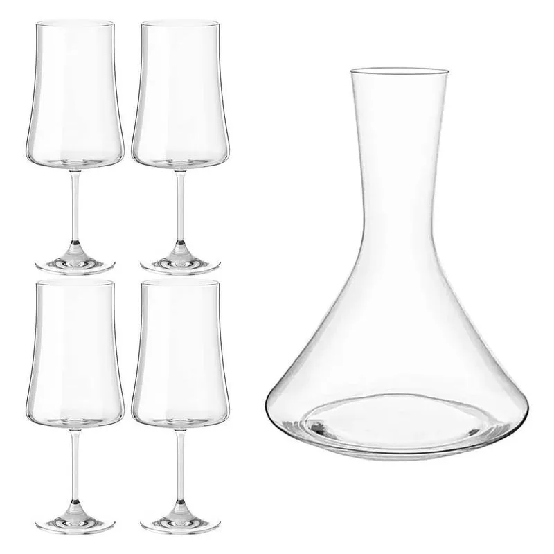 Taças Vinho E Decanter Em Cristal Titânio Pleasure 560ml 5