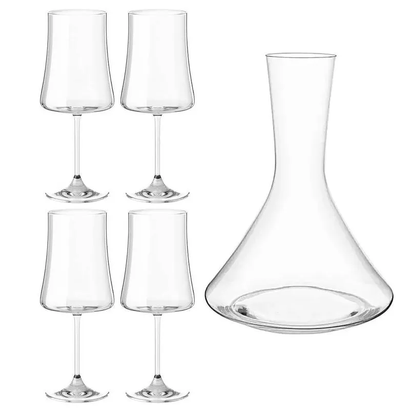 Taças Vinho E Decanter Em Cristal Titânio Pleasure 460ml 5